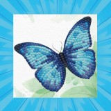 Blue Butterfly Cameo