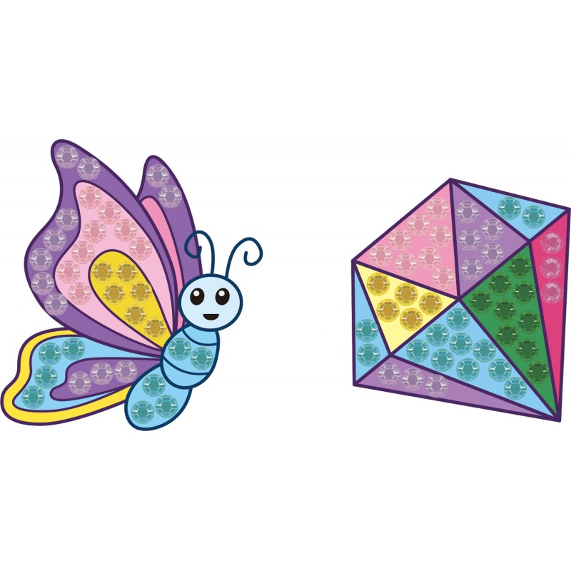 BIG DOTZ® Stickers Pack 4 Butterfly Sparkle