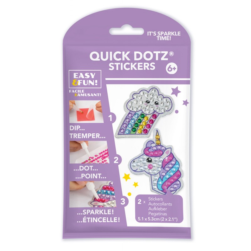 BIG DOTZ® Stickers Pack 6 Rainbow Unicorn