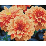 Peach Dahlias - Pre-Framed Kit