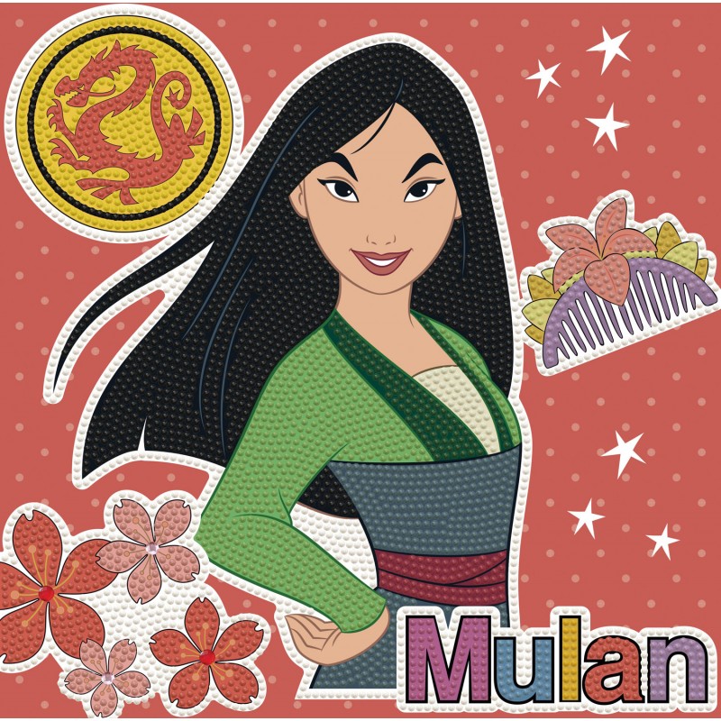 Disney Princess Mulan Sticker Collage Dotz Box