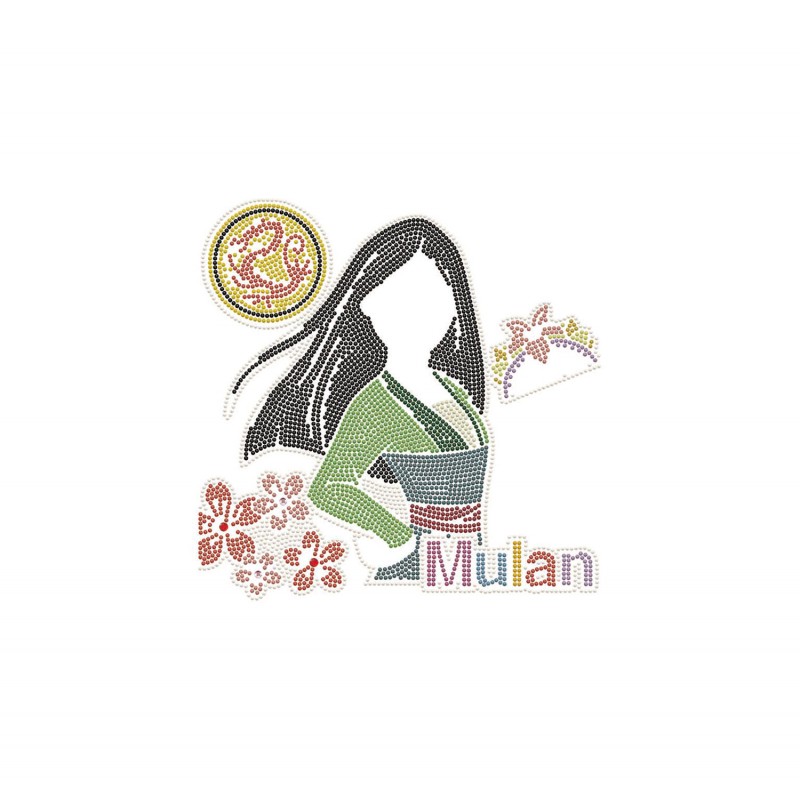 Disney Princess Mulan Sticker Collage Dotz Box