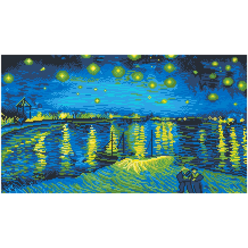 DIAMOND DOTZ ® - Starry Night (Van Gogh), Full Drill, Round Dotz, 16x20,  Van Gogh Diamond Painting, Van Gogh Diamond Art, Van Gogh, Van Gogh Paint