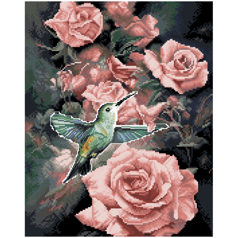 Diamond Art Advanced Hummingbird Kit