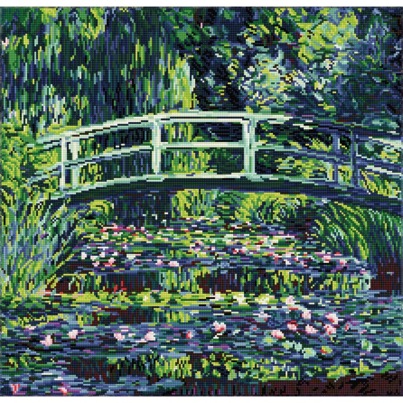 Water Lilies and Japanese Bridge