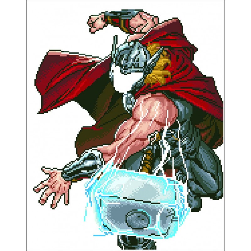 Thor Strikes Diamond Painting Kit