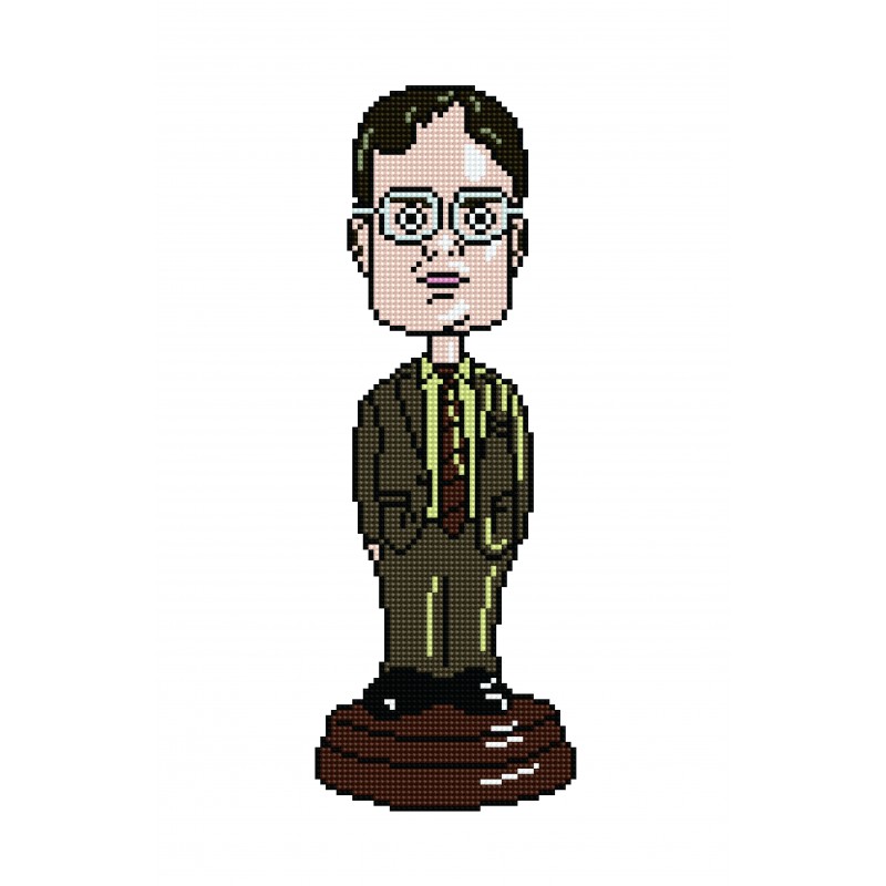 Dwight Bobblehead Diamond Painting Kit