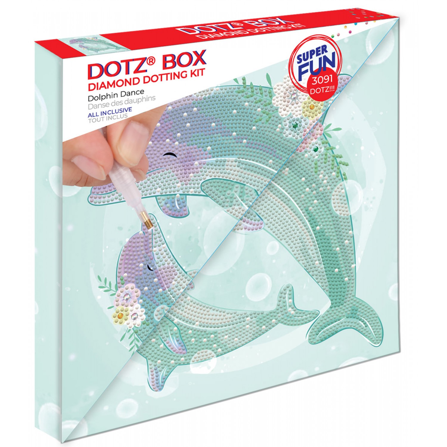 Diamond Dotz® Intermediate Dolphin Sunset Diamond Painting Kit