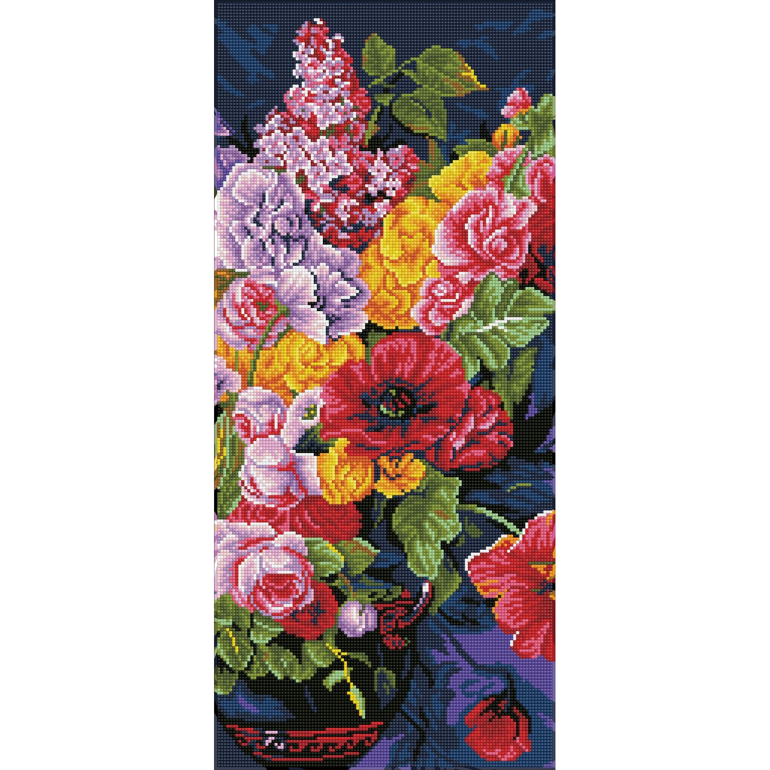 Diamond Art Kit 14x 16 Advanced Flower Bouquet