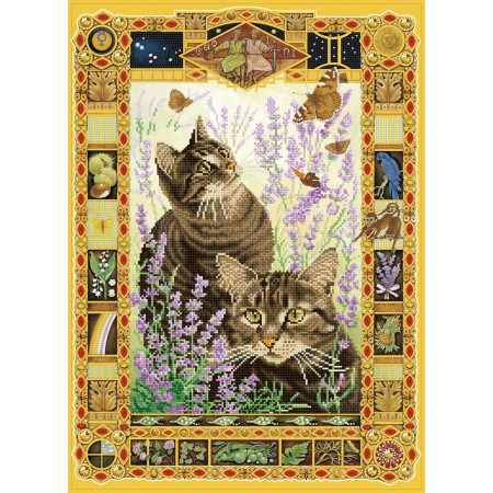 Full Drill Diamond Painting Animals Dogs And Cats Read Books In