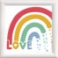 Love Rainbow With Frame