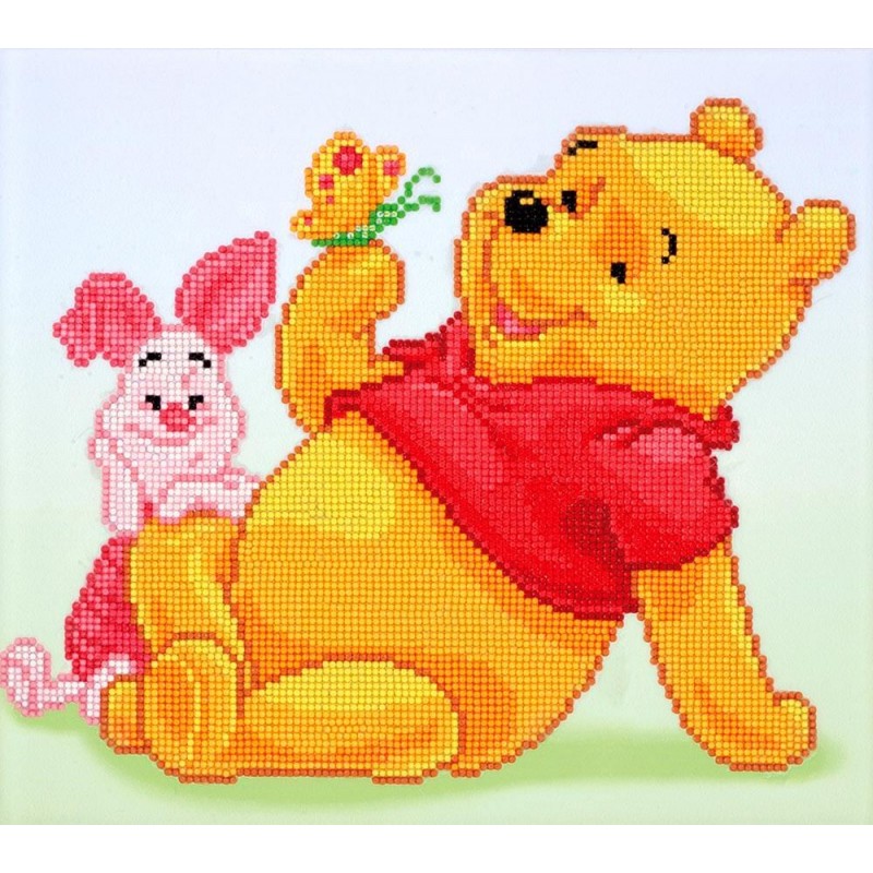 Winnie the Pooh  Full Round/Square Diamond Gem Art Kits