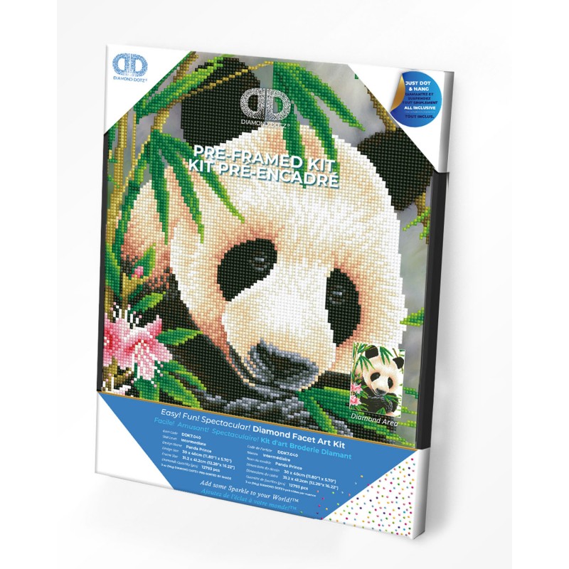 Panda Diamond Painting Kit for kids NO Frame