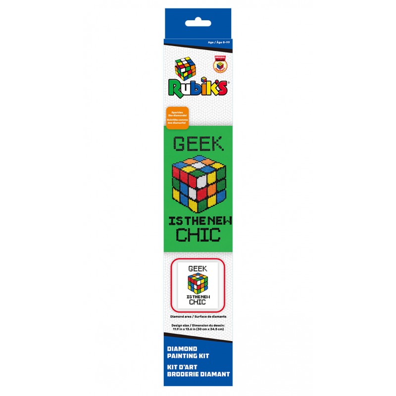 Rubik's Geek Chic Diamond Painting Kit