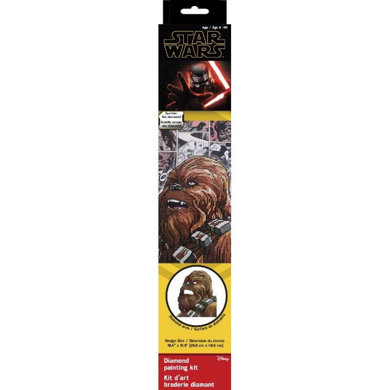 Star Wars CHEWBACCA, 5D Multi Faceted Diamond Painting Art Kit