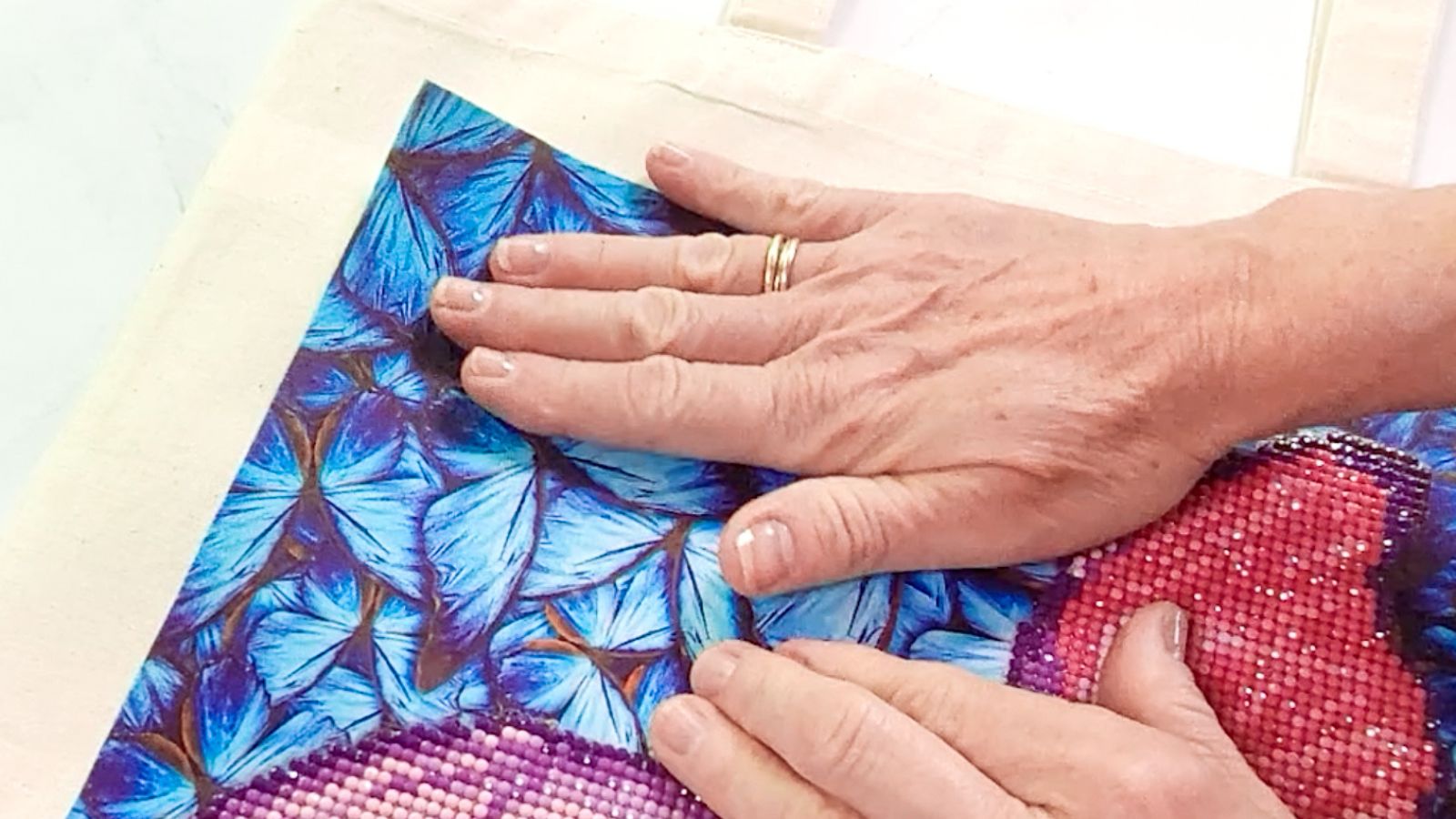 Diamond Painting Turned Sparkling Tote Bag