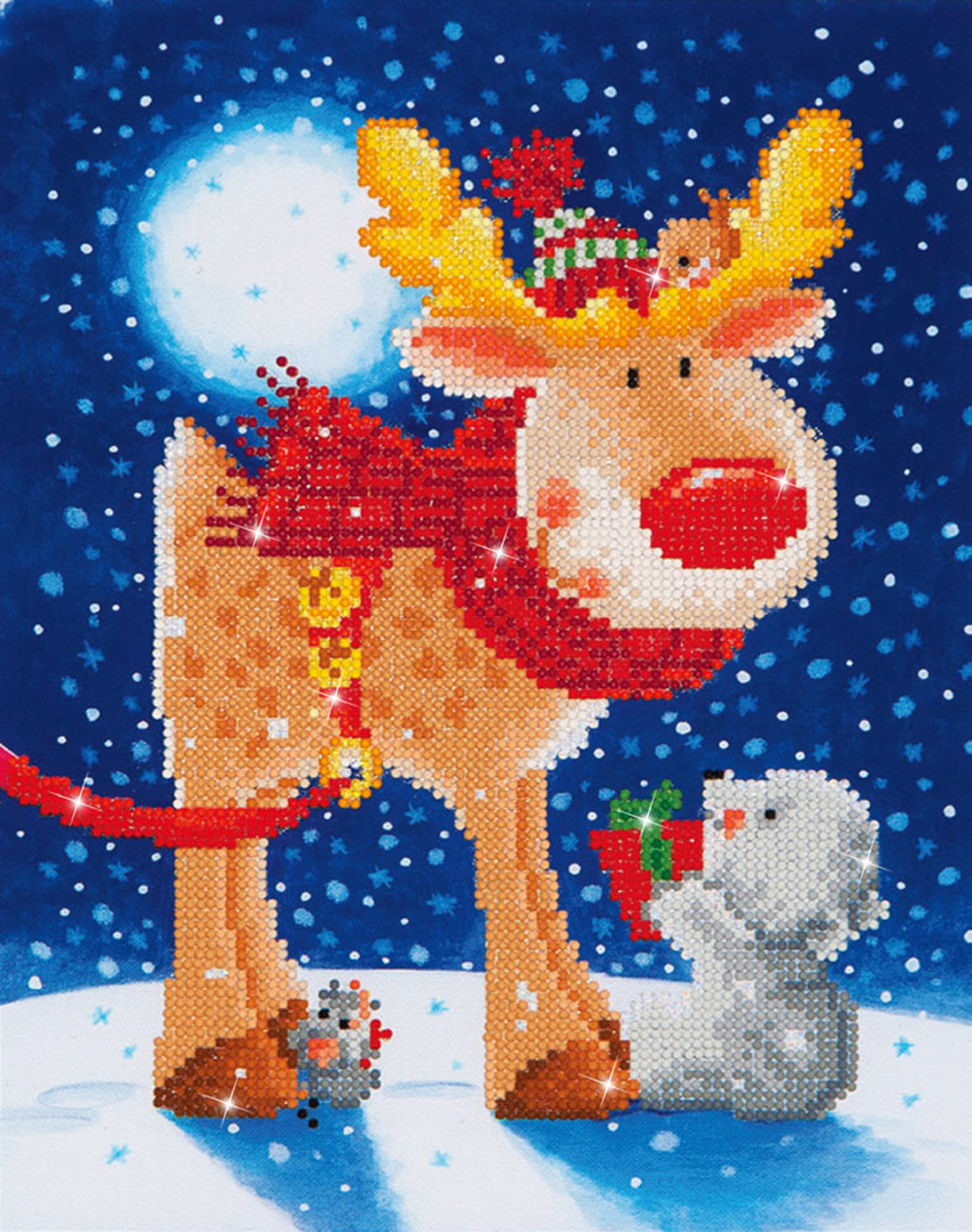 Christmas Diamond Art Tray- Reindeer – DiamondPaintersAnonymous