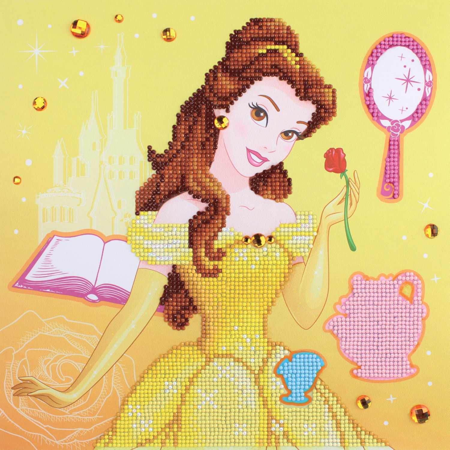 Diamond Painting Belle the Beauty and the Beast, Full Image - Painting